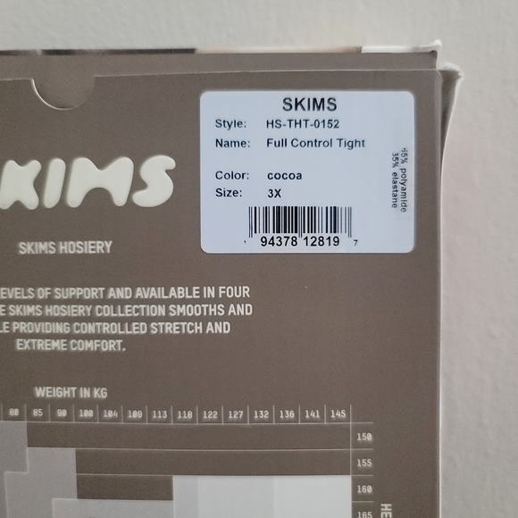 New in Box SKIMS Full Control Hoisery - Picture 3 of 4
